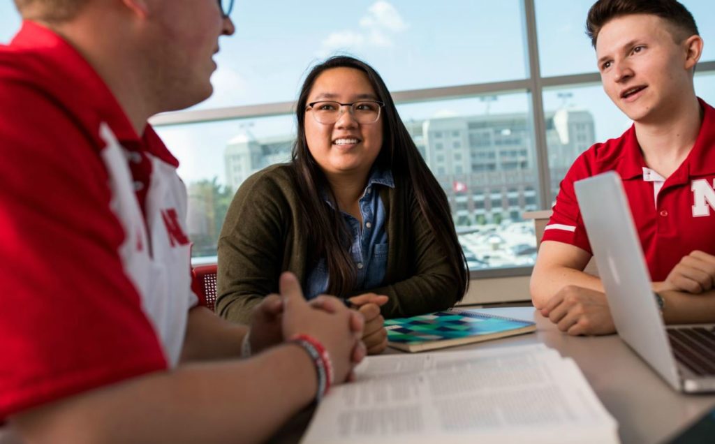 students in study hall